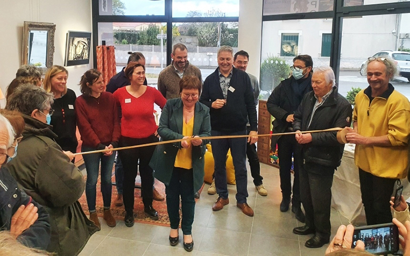 Avril 2022 Inauguration des Ateliers d'Art du Patrimoine, au Poiré sur Vie.