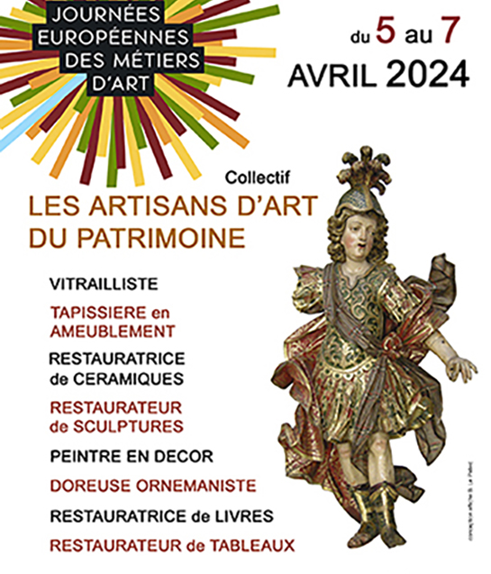 Affiche journées européennes des métiers d'art 2024