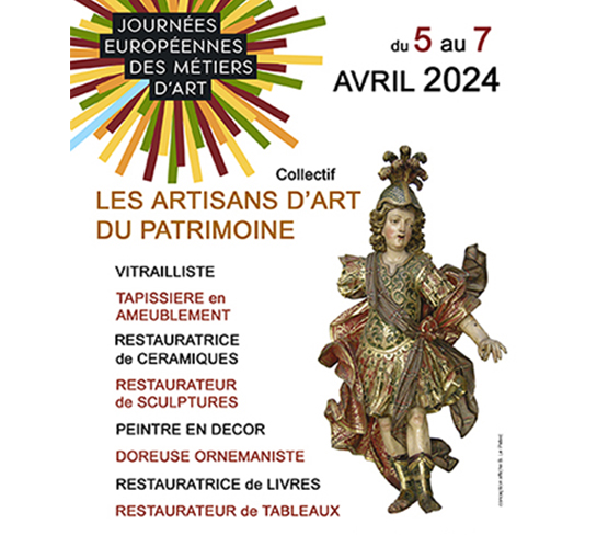 JEMA 2024 : Nouvelle exposition aux Ateliers d’Art du Patrimoine et nouvelle recrue